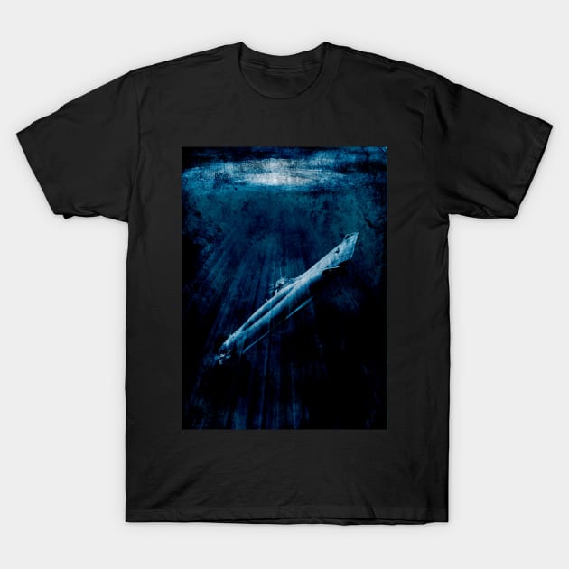 A German U-boat about to surface T-Shirt by Pitmatic